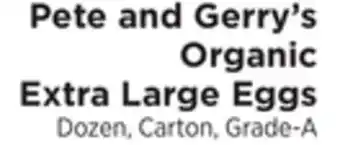 ShopRite Organic extra large eggs offer