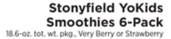 ShopRite Yokids smoothies 6-pack offer
