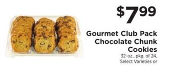 ShopRite Gourmet club pack chocolate chunk cookies offer