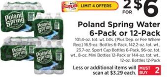 ShopRite Water 6-pack or 12-pack offer