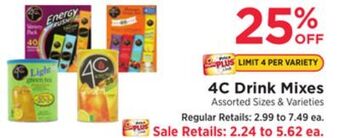 ShopRite Drink mixes offer