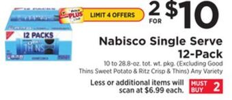 ShopRite Single serve 12-pack offer