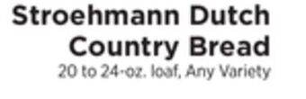 ShopRite Dutch country bread offer