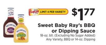 ShopRite Bbq or dipping sauce offer
