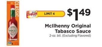 ShopRite Original tabasco sauce offer
