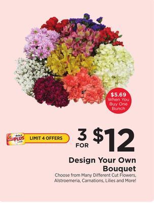 ShopRite Design your own bouquet offer