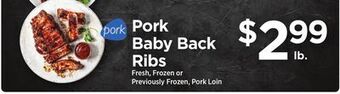 ShopRite Pork baby back ribs offer