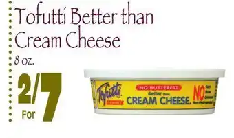 Wild By Nature Tofutti better than cream cheese offer