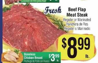 Big Saver Foods Beef flap meat steak offer