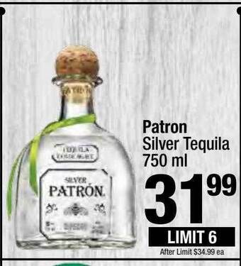 Super King Markets Patron silver tequila offer