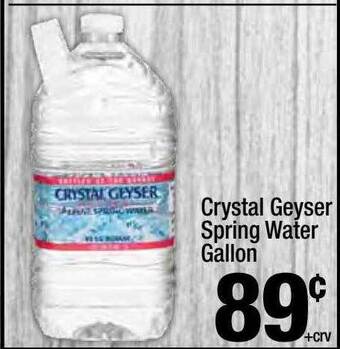 Super King Markets Crystal geyser spring water gallon offer