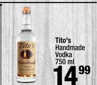 Super King Markets Tito's handmade vodka offer