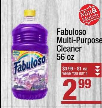 Super King Markets Fabuloso multi-purpose cleaner offer