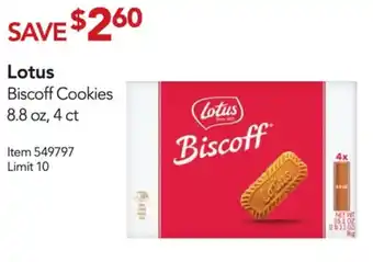 Costco Lotus Biscoff Cokies offer