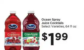 Food 4 Less Ocean spray juice cocktails offer