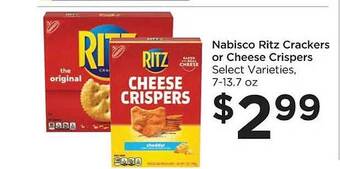 Food 4 Less Nabisco ritz crackers or cheese crispers offer