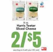 Harris Teeter Harris teeter sliced cheese offer