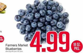 Harris Teeter Farmers market blueberries offer