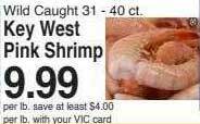 Harris Teeter Key west pink shrimp offer