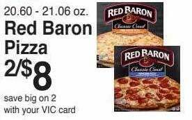 Harris Teeter Red baron pizza offer