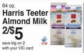 Harris Teeter Harris teeter almond milk offer