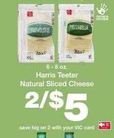 Harris Teeter Harris teeter natural sliced cheese offer