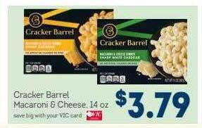 Harris Teeter Cracker barrel macaroni & cheese offer