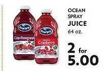 Reasors Ocean spray juice offer