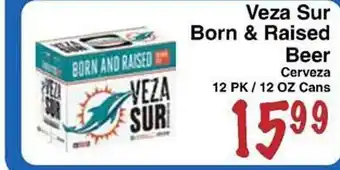 Sellers Bros Veza sur born & raised beer offer
