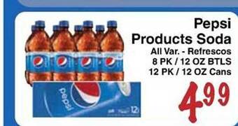Sellers Bros Pepsi products soda offer