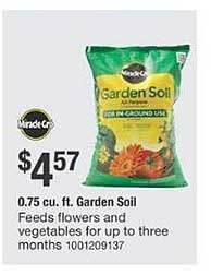 The Home Depot 0.75 cu ft garden soil offer