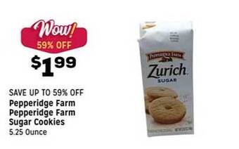 Grocery Outlet Pepperidge farm pepperidge farm sugar cookies offer