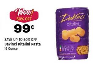 Grocery Outlet Davinci ditalini pasta offer