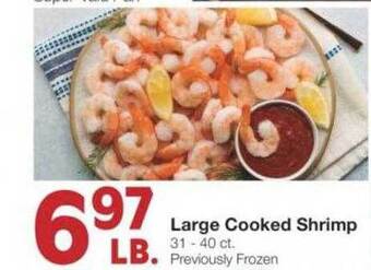 Market Street Large cooked shrimp offer