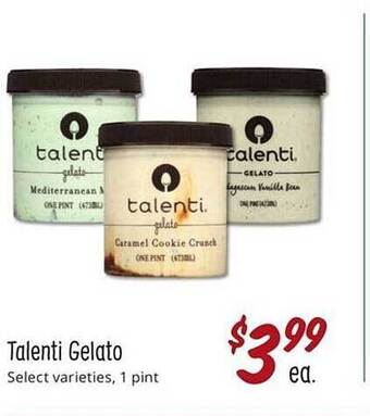 Sprouts Farmers Market Talenti gelato offer