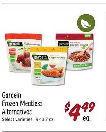 Sprouts Farmers Market Gardein frozen meatless alternatives offer