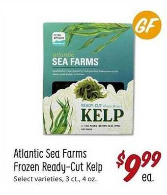 Sprouts Farmers Market Atlantic sea farms frozen ready-cut kelp offer