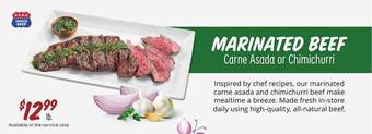 Sprouts Farmers Market Marinated beef carne asada or chimichurri offer