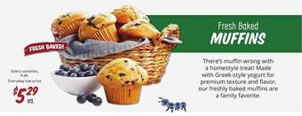 Sprouts Farmers Market Fresh baked muffins offer