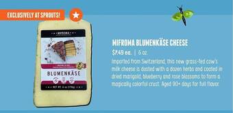 Sprouts Farmers Market Mifroma blumenkäse cheese offer