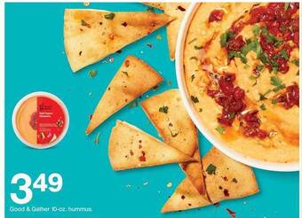 Target Good & gather hummus offer