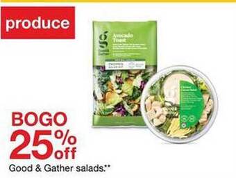 Target Good & gather salads offer