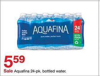 Target Aquafina bottled water offer