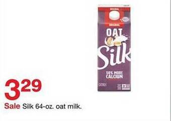 Target Silk oat milk offer