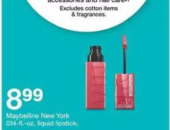 Target Maybelline new york liquid lipstick offer