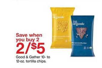 Target Good & gather tortilla chips offer
