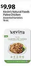Aldi Kevin's natural foods paleo chicken offer