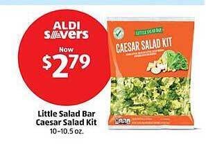 Aldi Little salad bar caesar salad kit offer