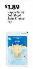 Aldi Happy farms deli-sliced swiss cheese offer