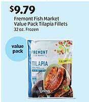 Aldi Fremont fish market value pack tilapia fillets offer
